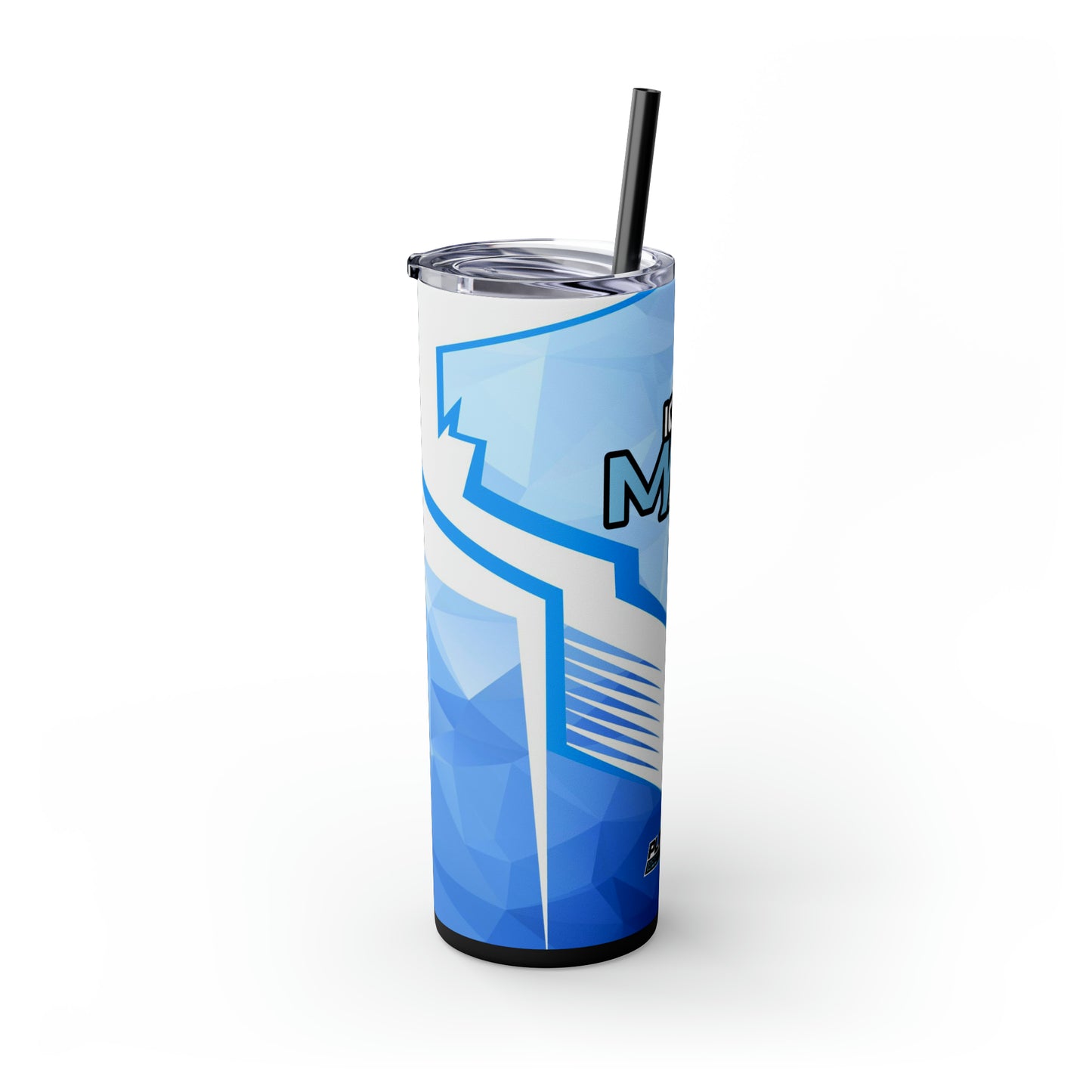 IceMan Skinny Tumbler with Straw, 20oz