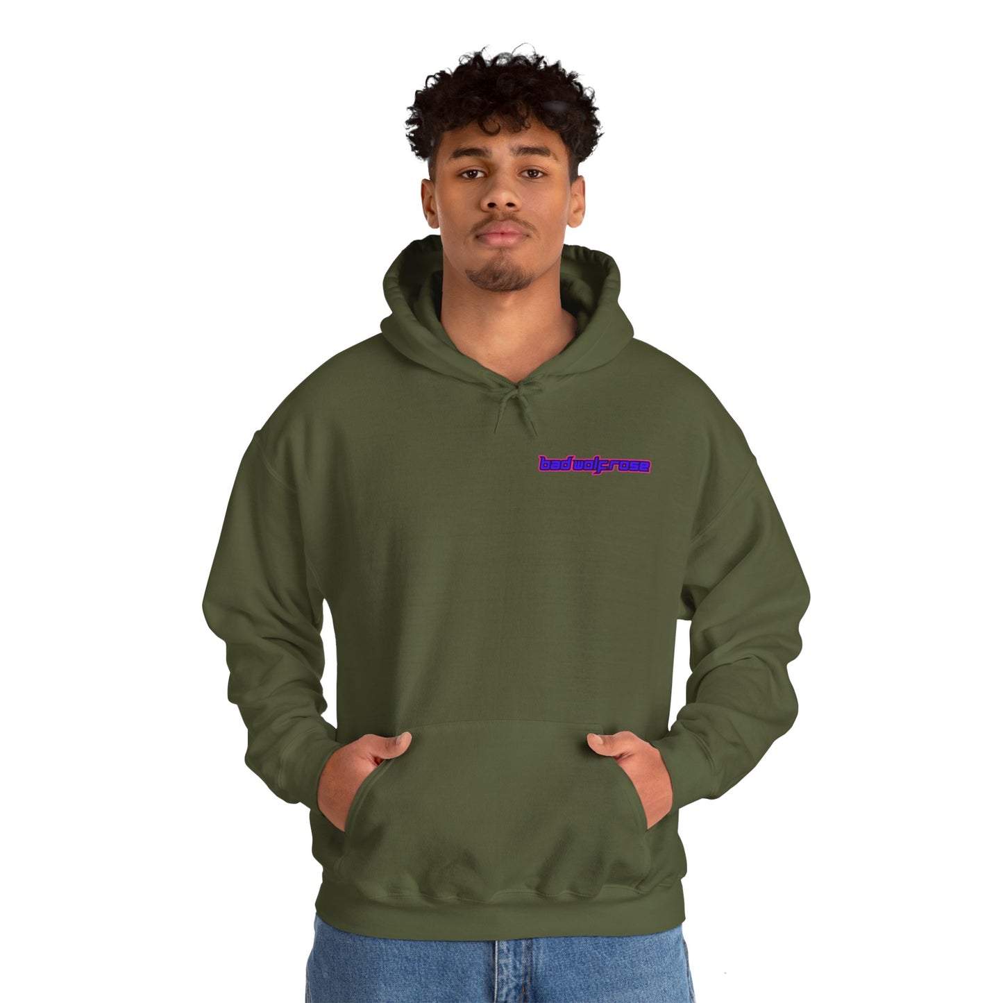 BadWolfRose Back Print Unisex Hoodie