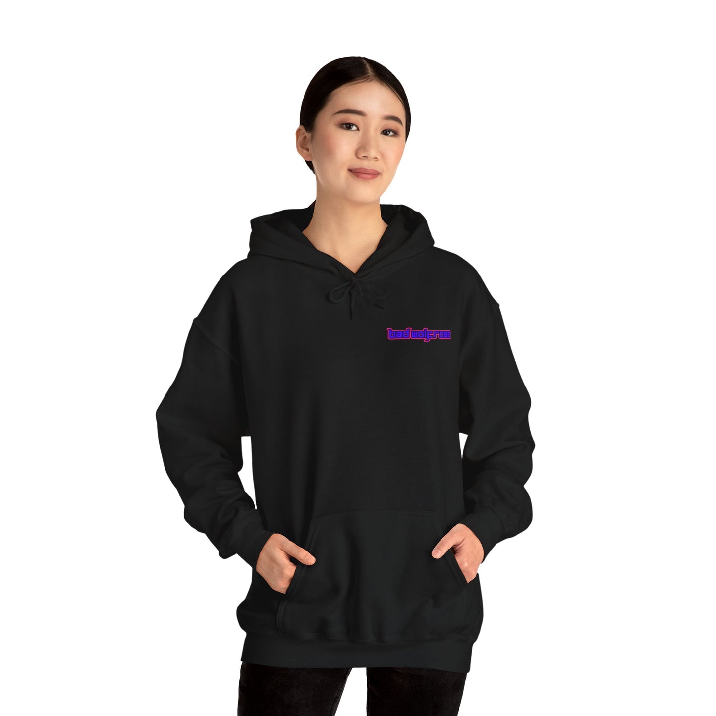 BadWolfRose Back Print Unisex Hoodie