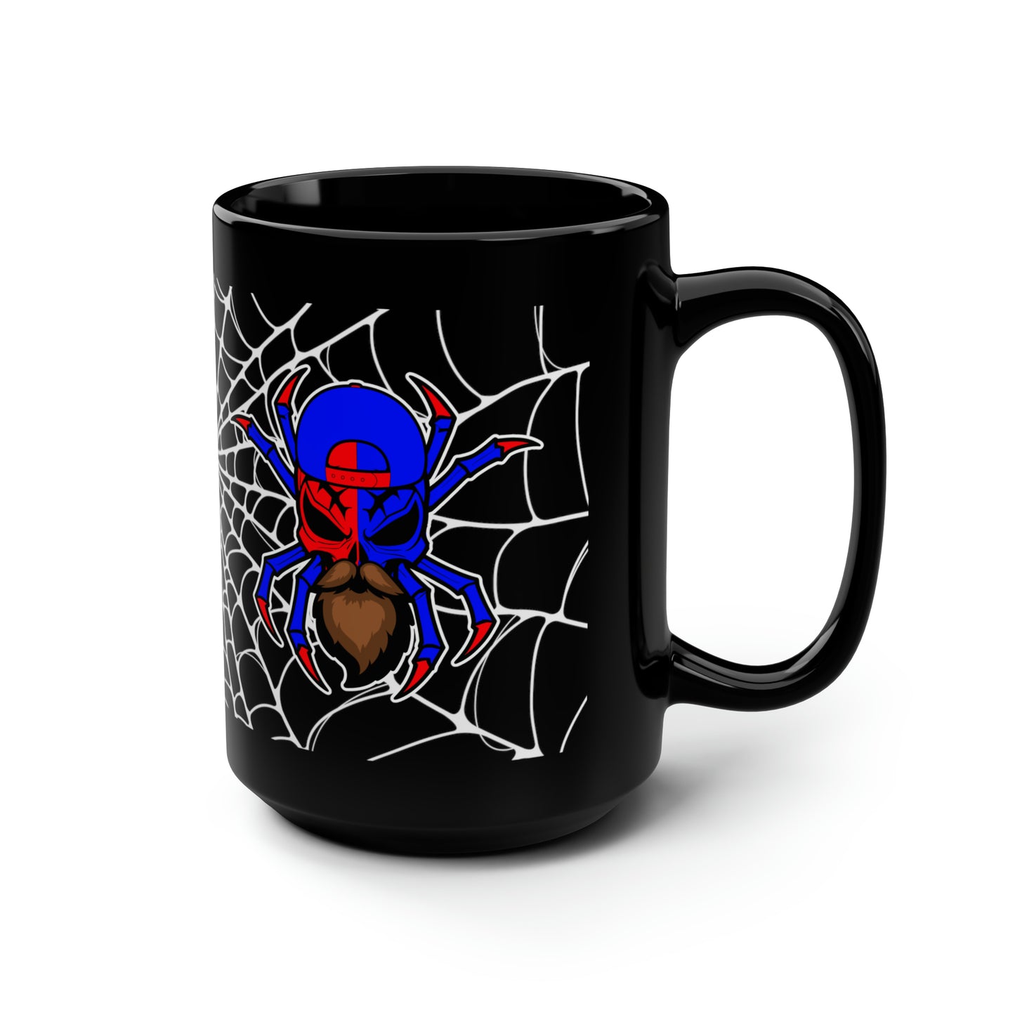 Spiderman8888 Black Mug, 15oz