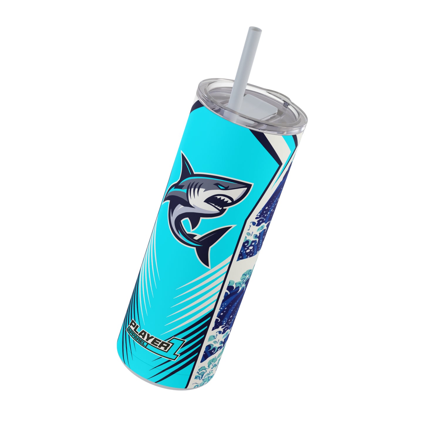 Casual Shark Skinny Matte Tumbler, 20oz