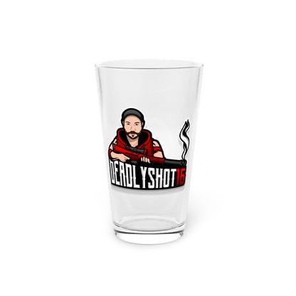 Deadlyshot16 Pint Glass, 16oz