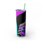 Kraven Quills Skinny Tumbler with Straw, 20oz