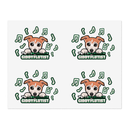 GiddyFlutist Notes Sticker Sheets
