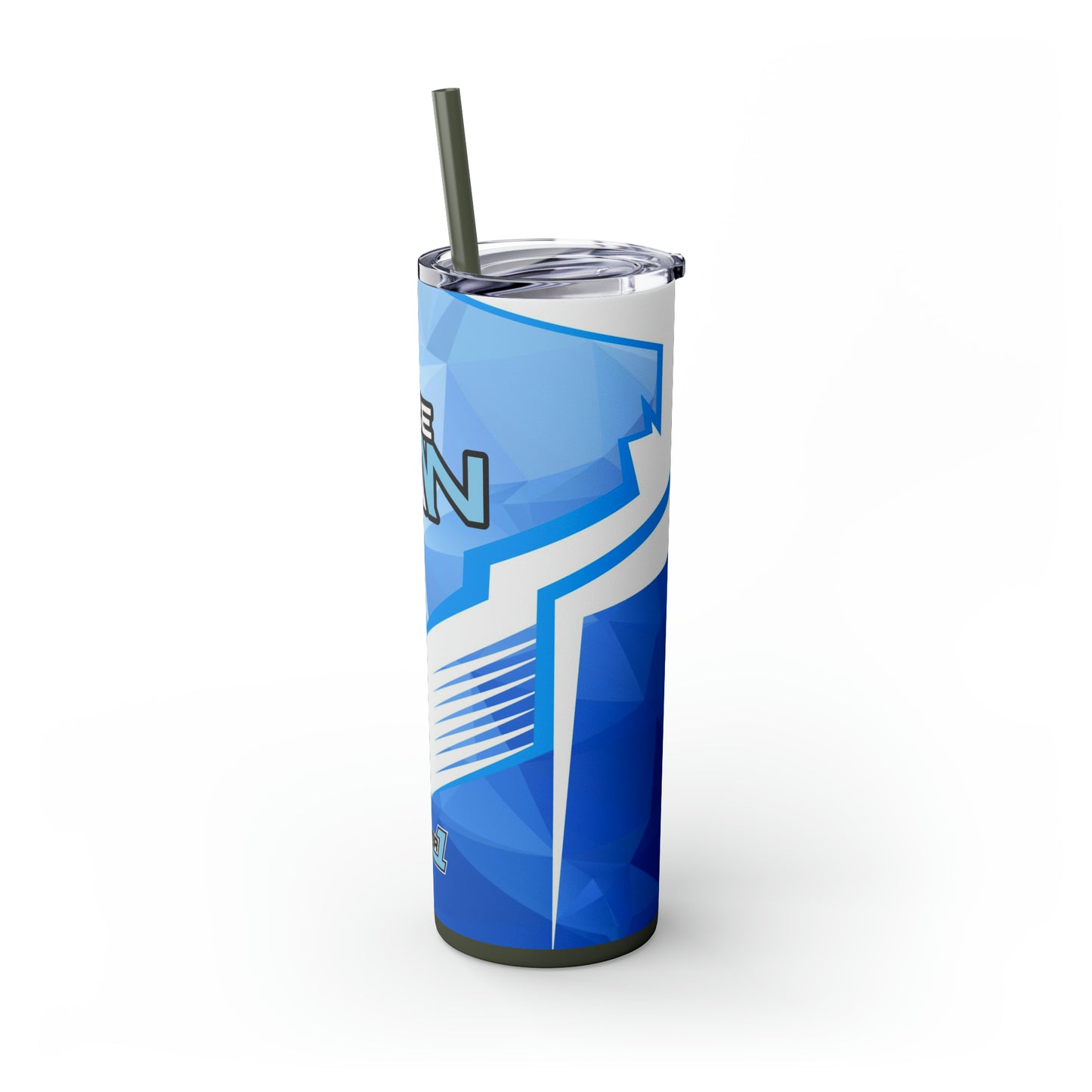 IceMan Skinny Tumbler with Straw, 20oz