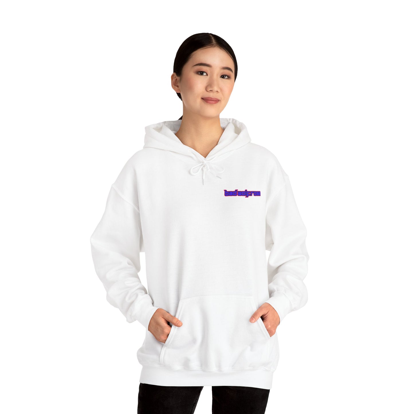 BadWolfRose Back Print Unisex Hoodie
