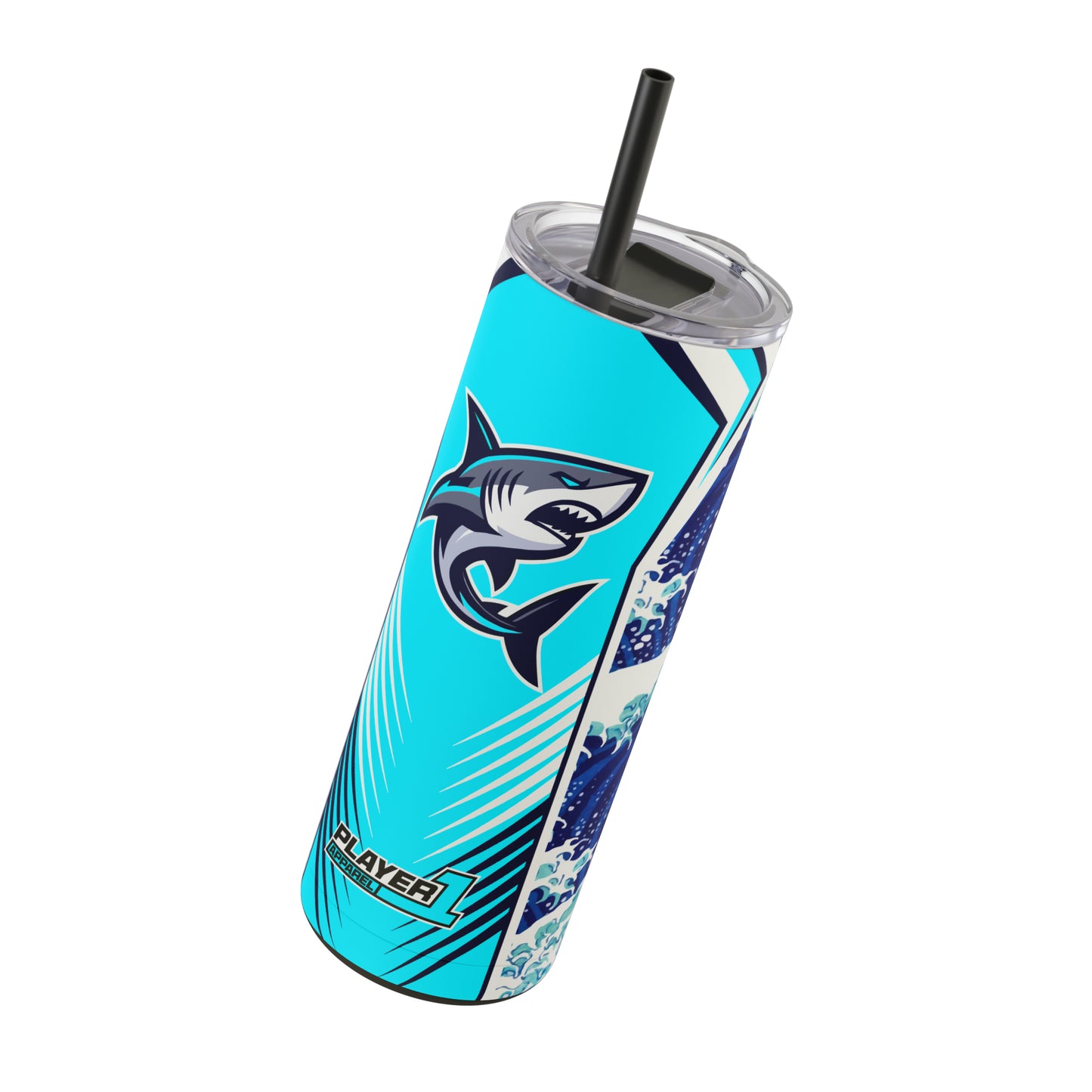 Casual Shark Skinny Matte Tumbler, 20oz