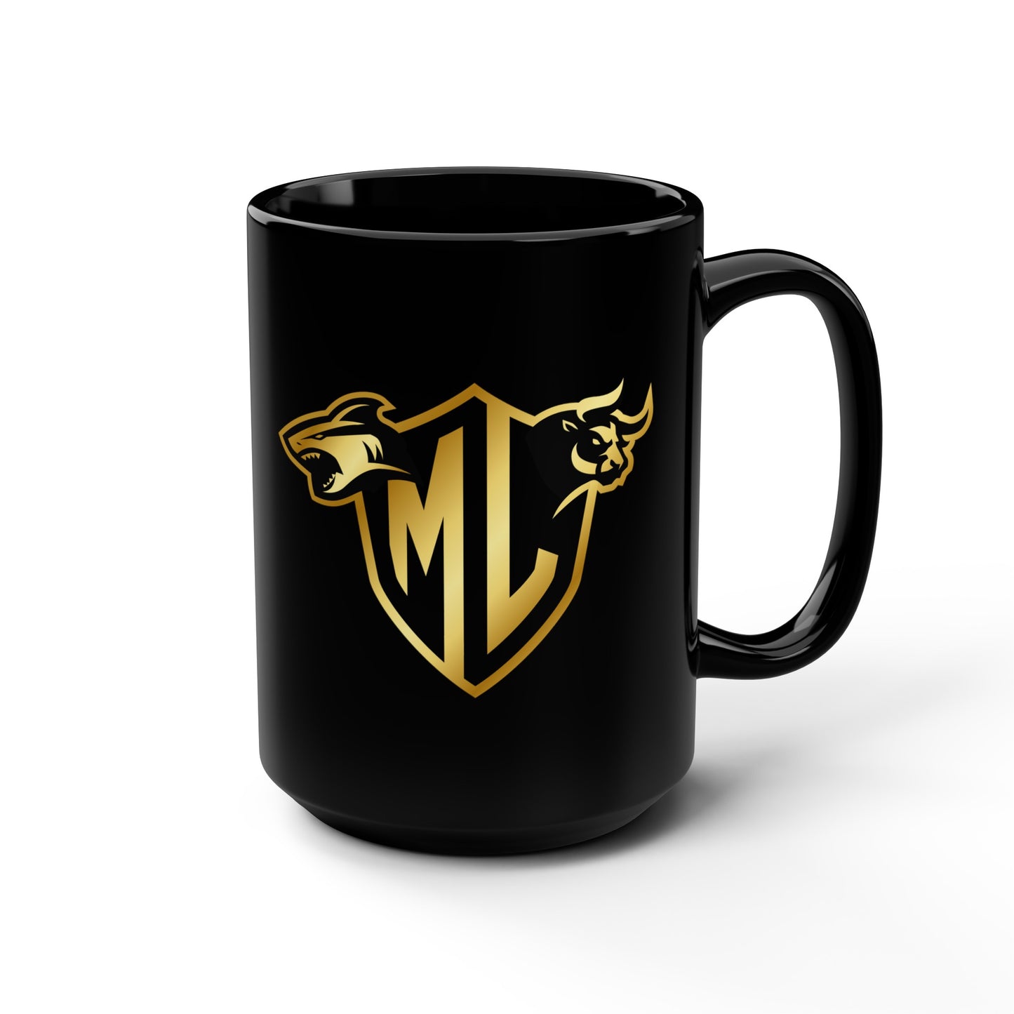 Mythical Legends Black Mug, 15oz