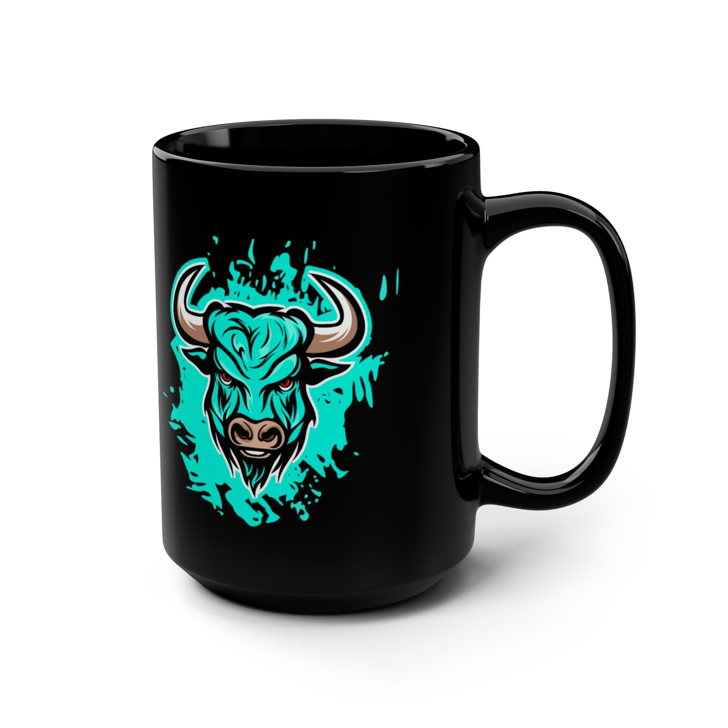 Rocky Buffulo Black Mug, 15oz