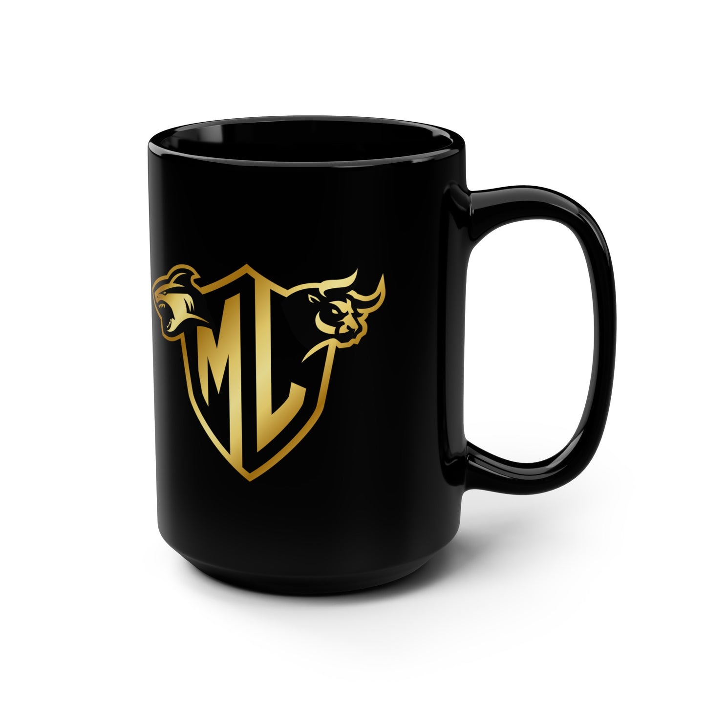 Mythical Legends Black Mug, 15oz
