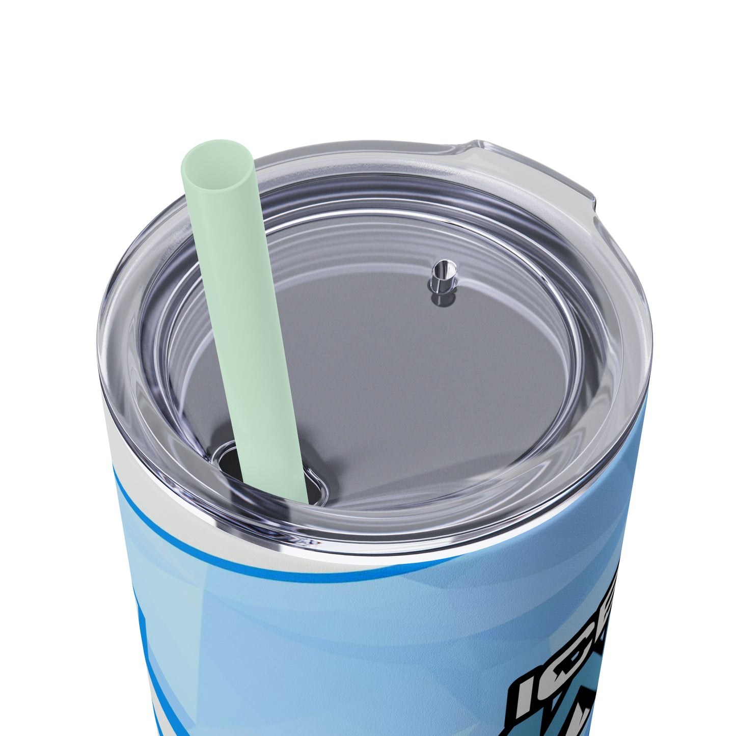 IceMan Skinny Tumbler with Straw, 20oz
