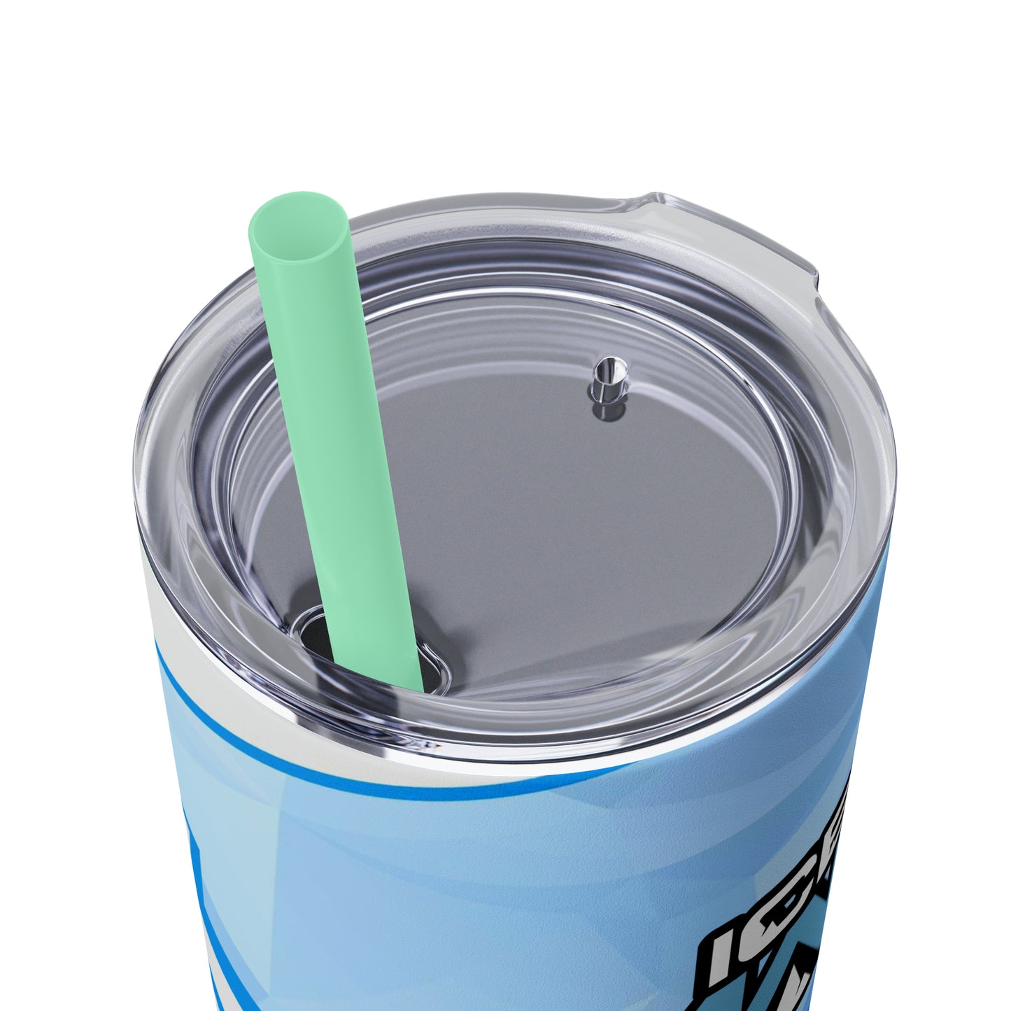 IceMan Skinny Tumbler with Straw, 20oz