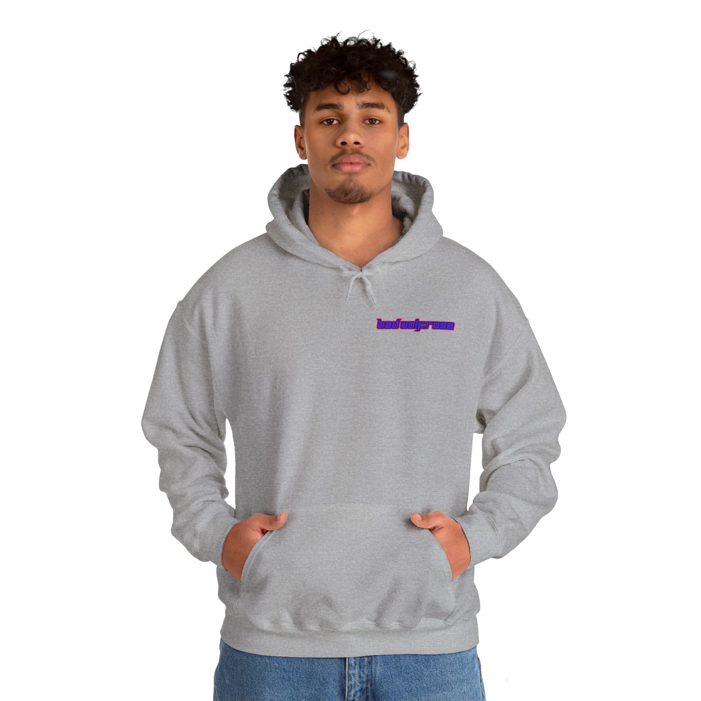 BadWolfRose Back Print Unisex Hoodie