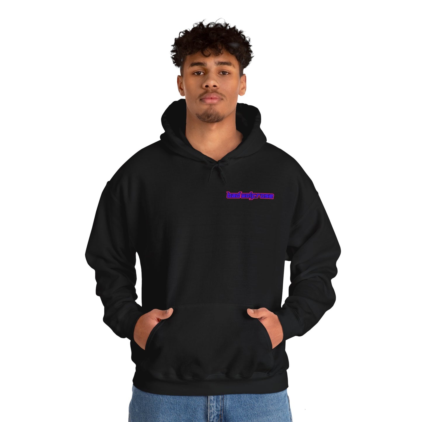 BadWolfRose Back Print Unisex Hoodie