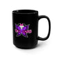 Pixi Ears Black Mug, 15oz