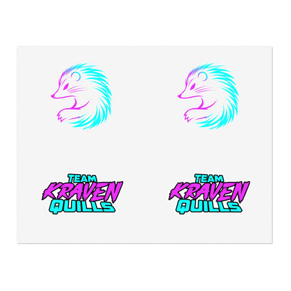 Team Kraven Quills Sticker Sheets