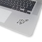 BlackFox Black Black & White Stickers