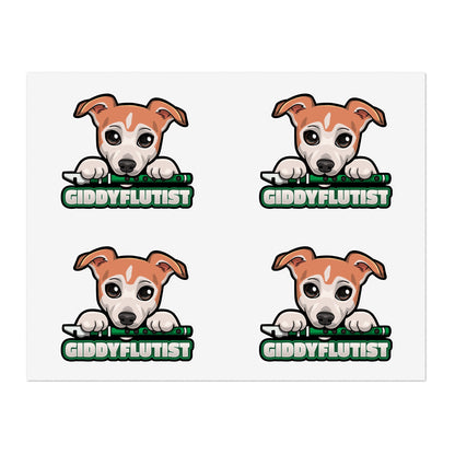 GiddyFlutist Sticker Sheets
