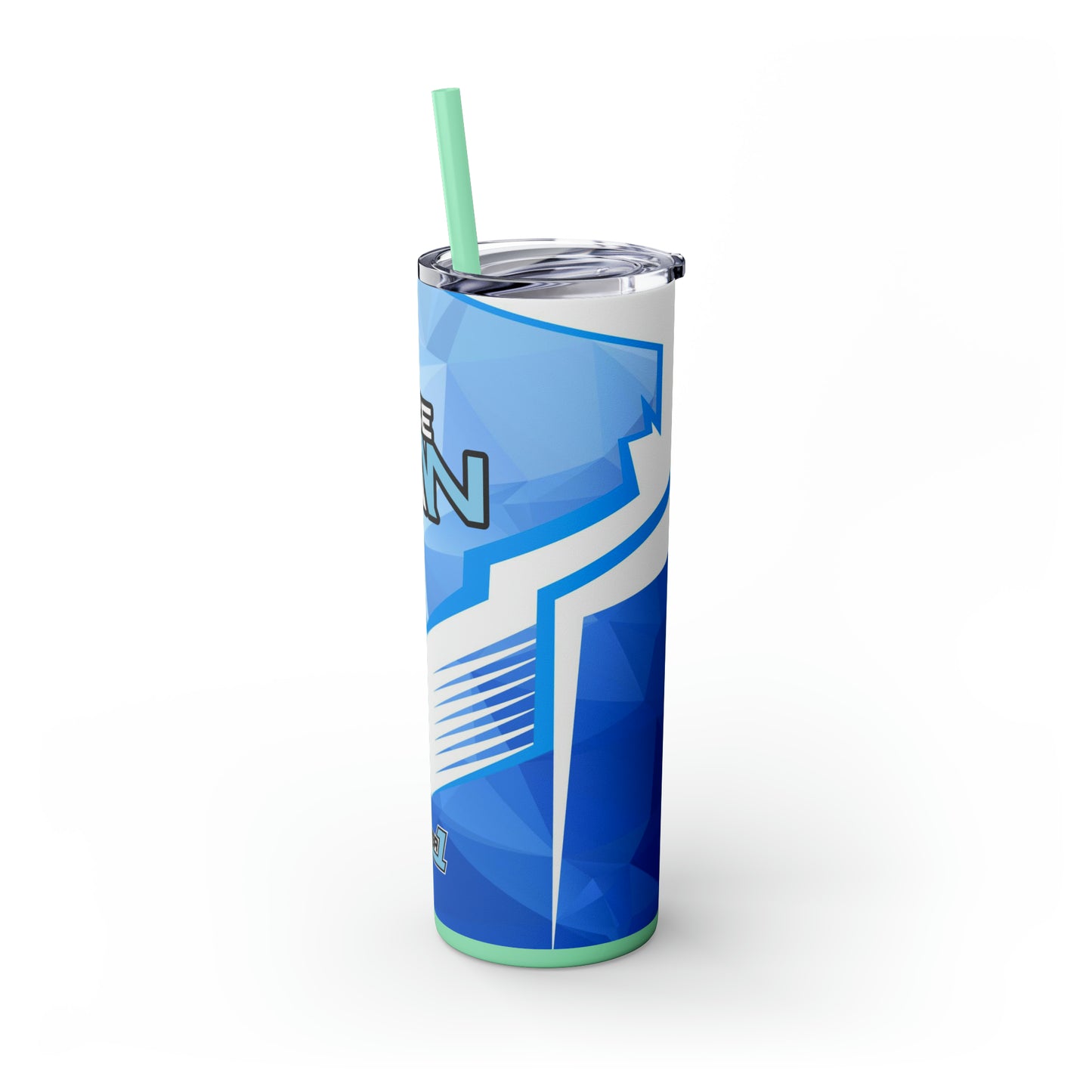 IceMan Skinny Tumbler with Straw, 20oz