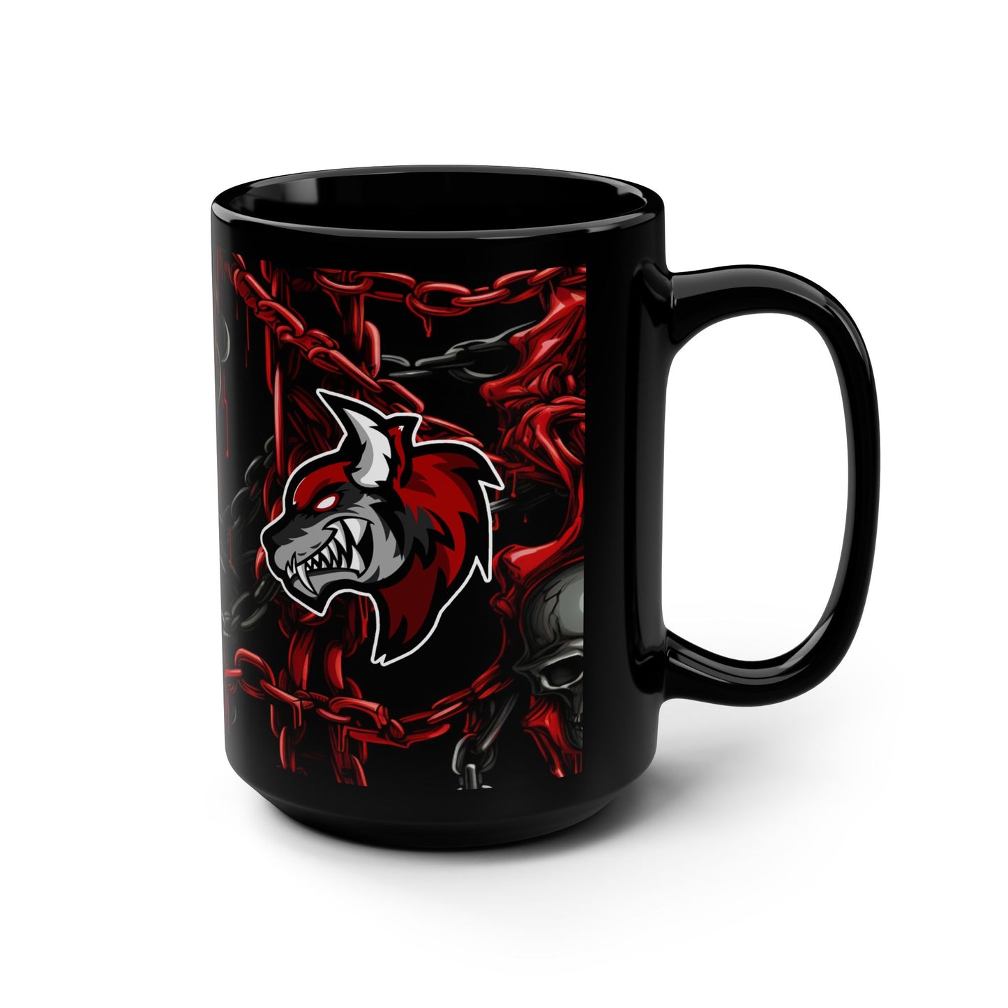 DevilWolf Black Mug, 15oz