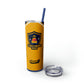 ILikeCheese3434 Skinny Tumbler with Straw, 20oz