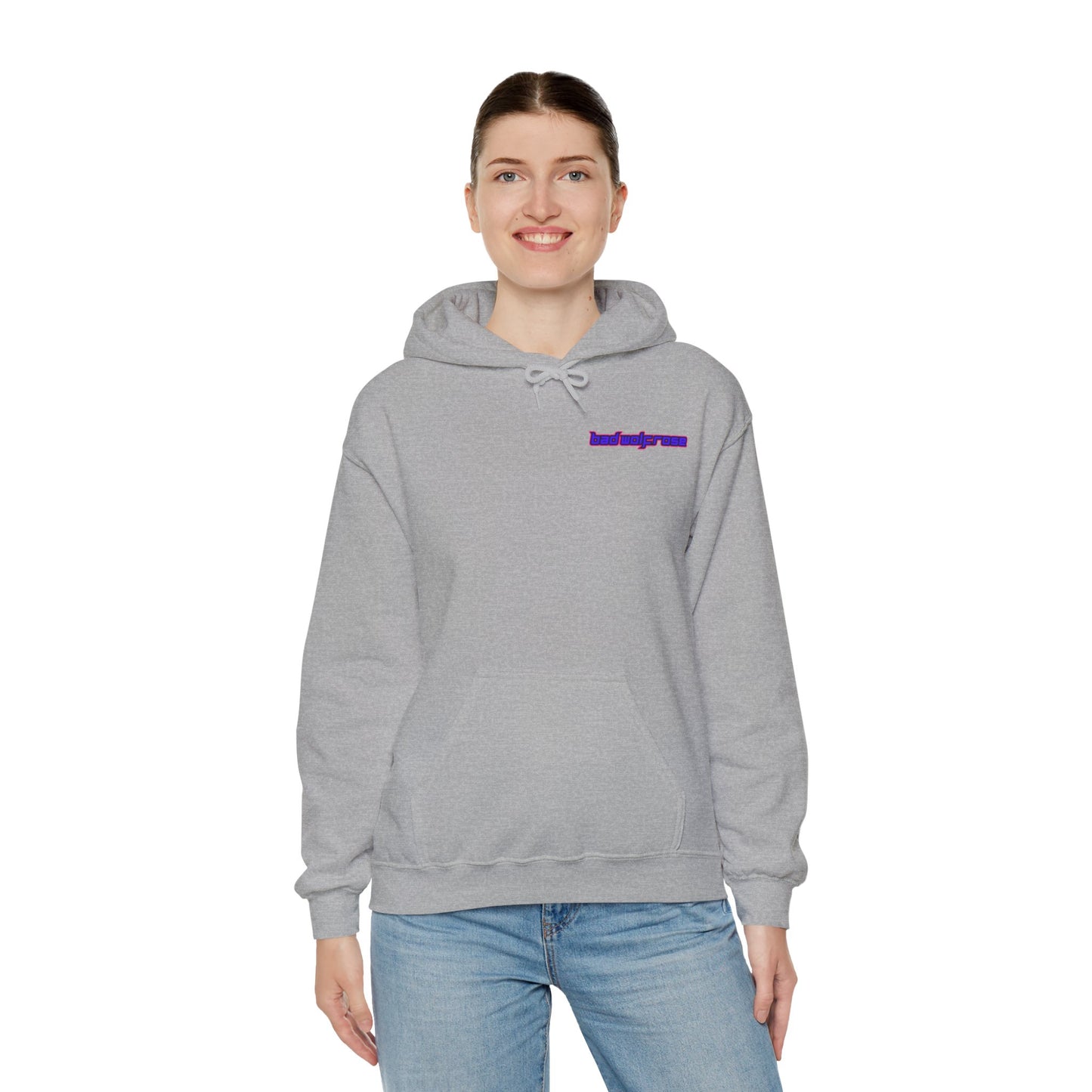 BadWolfRose Back Print Unisex Hoodie