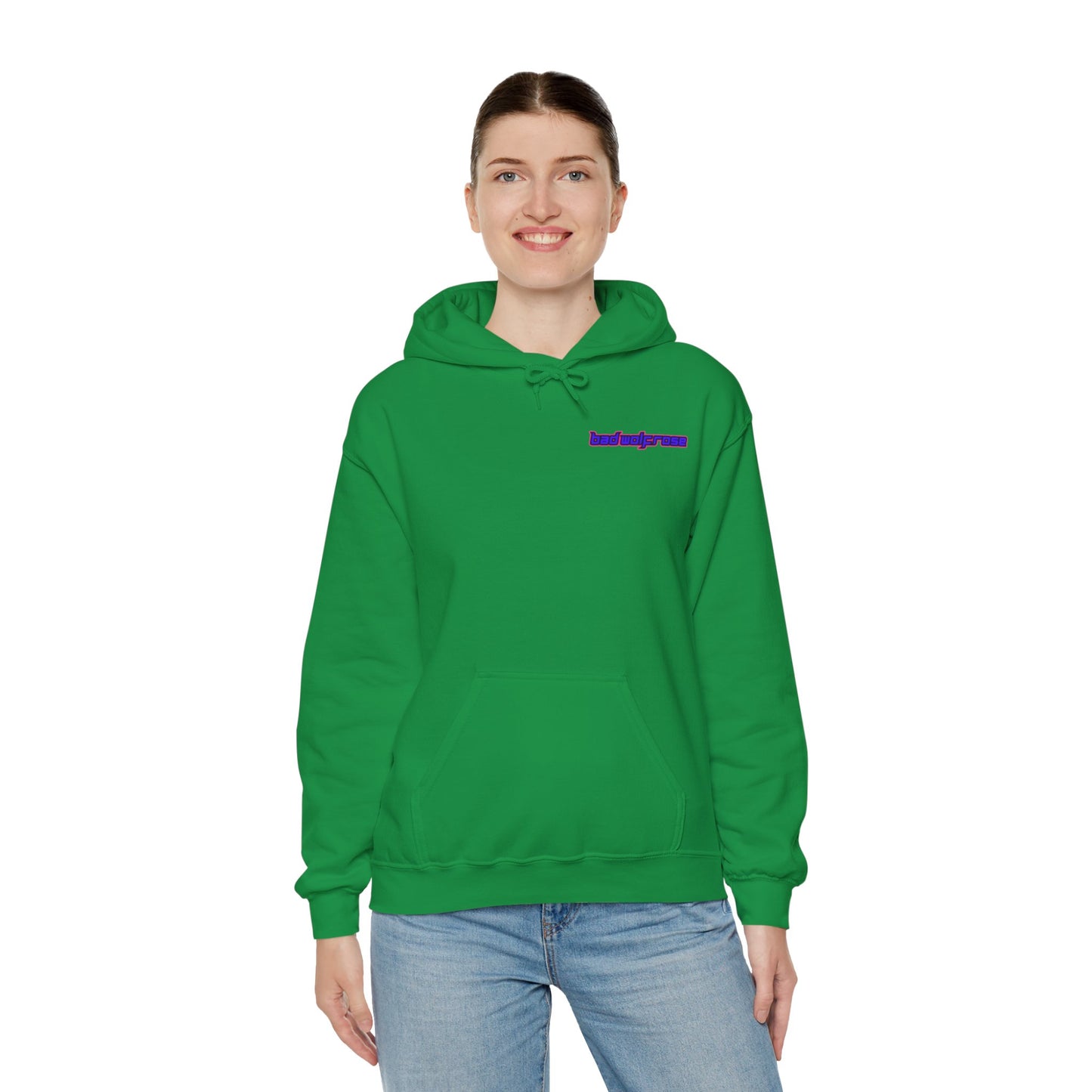 BadWolfRose Back Print Unisex Hoodie
