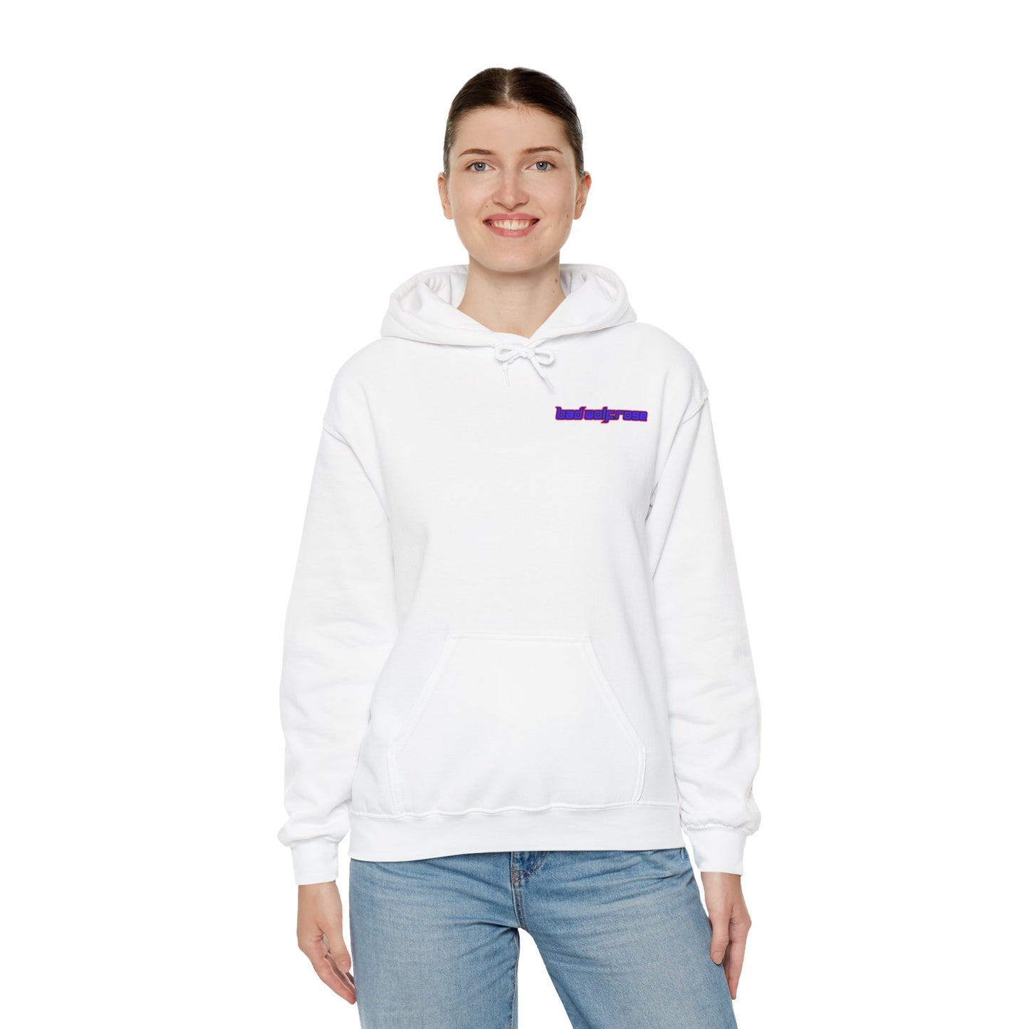 BadWolfRose Back Print Unisex Hoodie