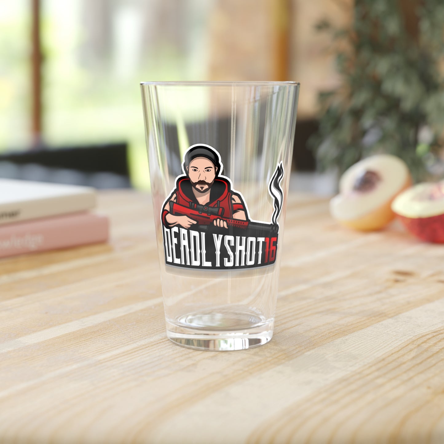 Deadlyshot16 Pint Glass, 16oz