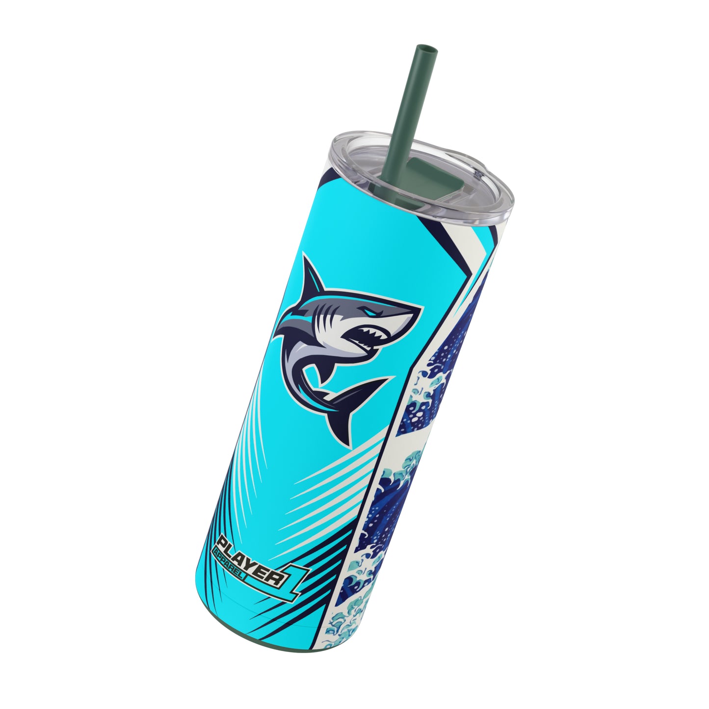 Casual Shark Skinny Matte Tumbler, 20oz