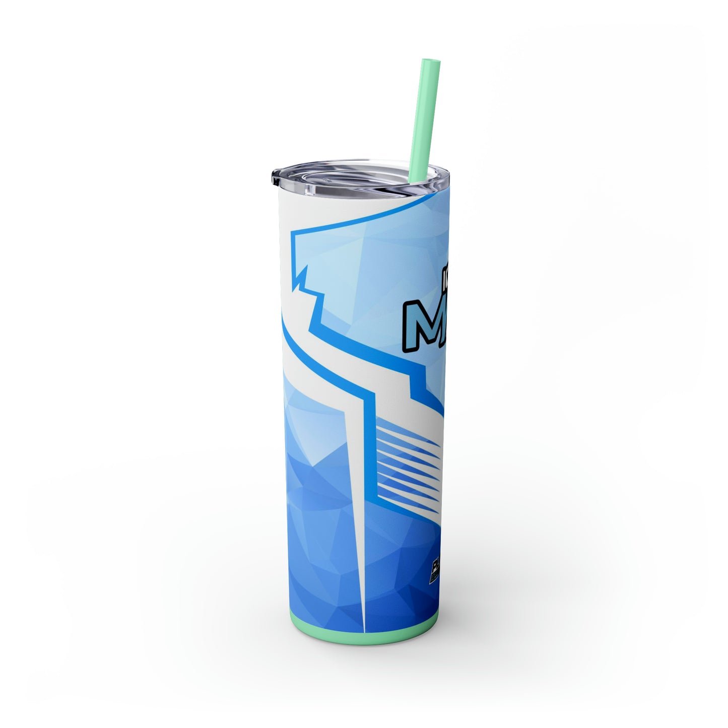 IceMan Skinny Tumbler with Straw, 20oz