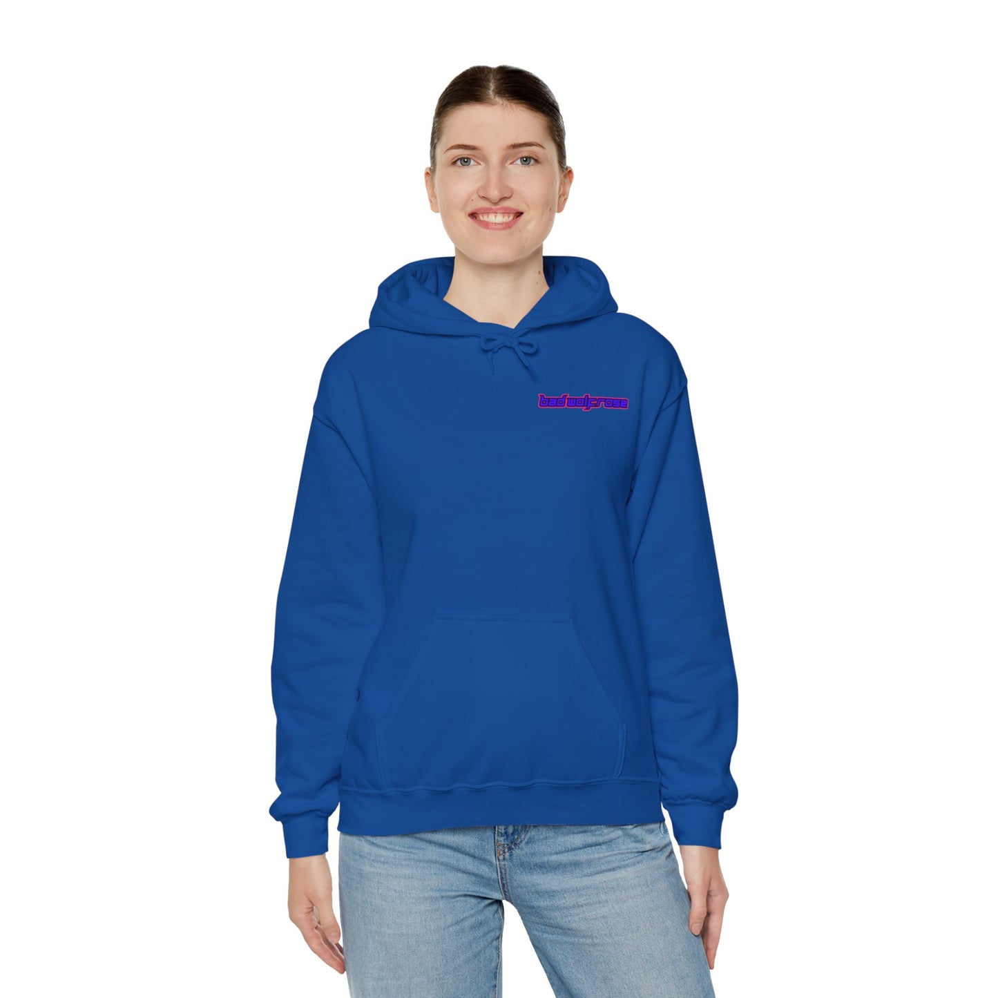 BadWolfRose Back Print Unisex Hoodie
