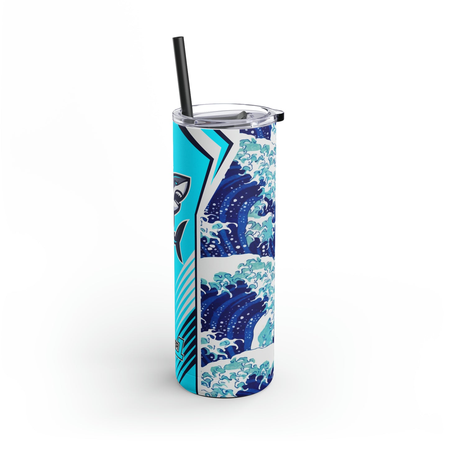 Casual Shark Skinny Matte Tumbler, 20oz