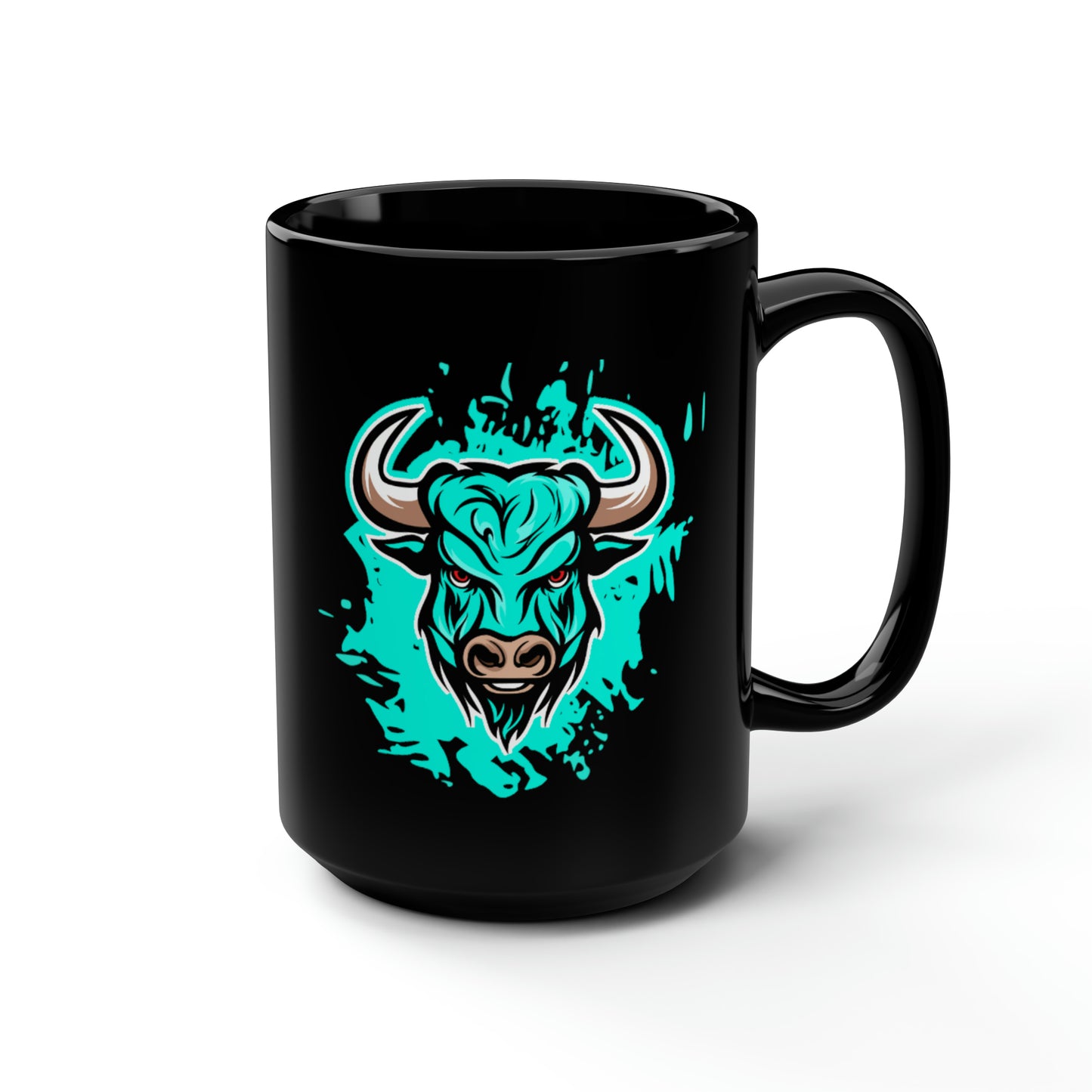 Rocky Buffulo Black Mug, 15oz