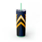 ILikeCheese3434 Skinny Tumbler with Straw, 20oz