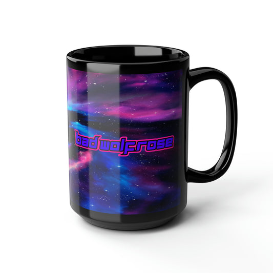 BadWolfRose Space Black Mug, 15oz