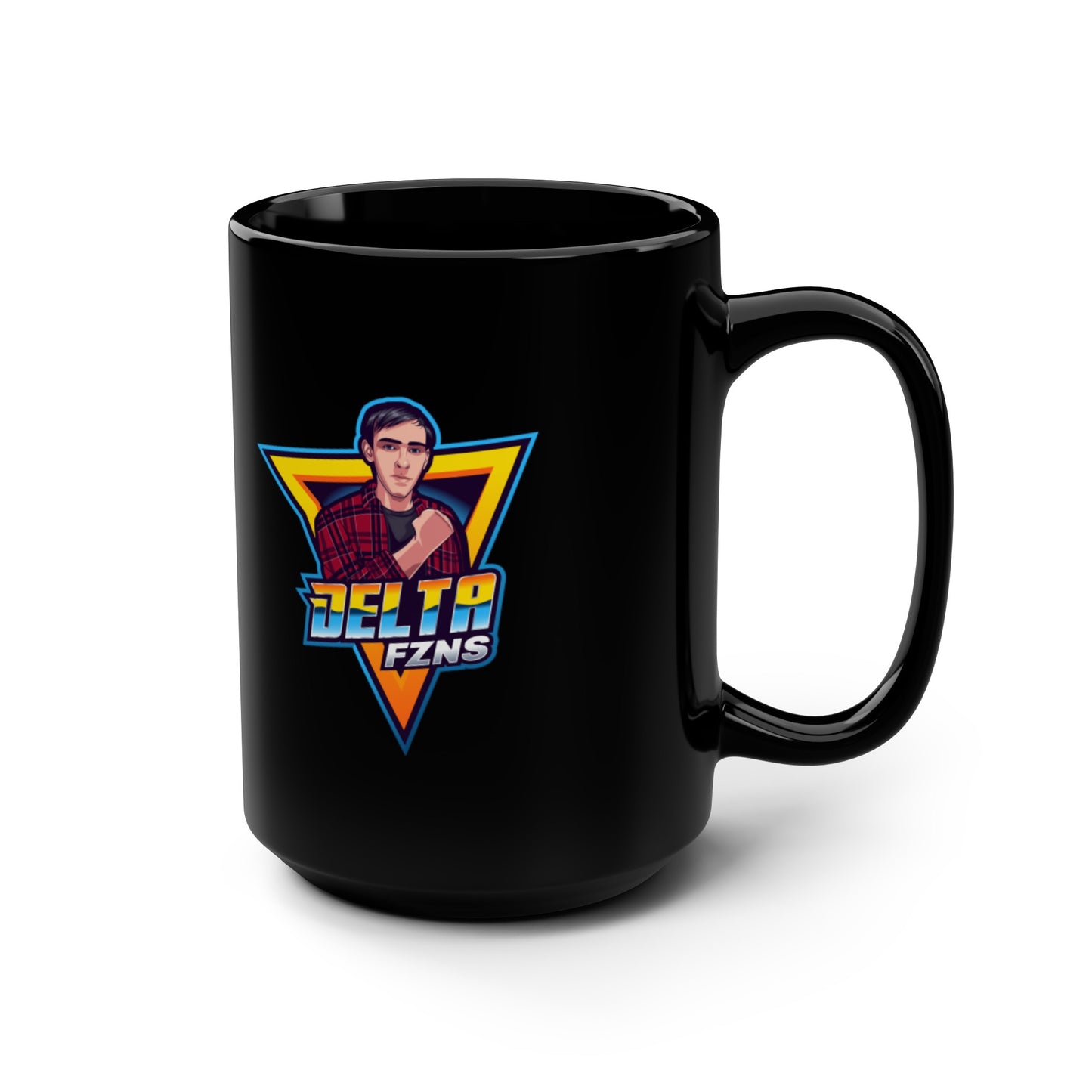 Delta FZNS Black Mug, 15oz