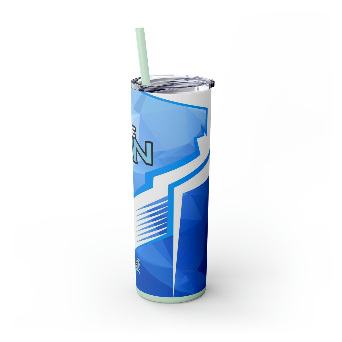 IceMan Skinny Tumbler with Straw, 20oz