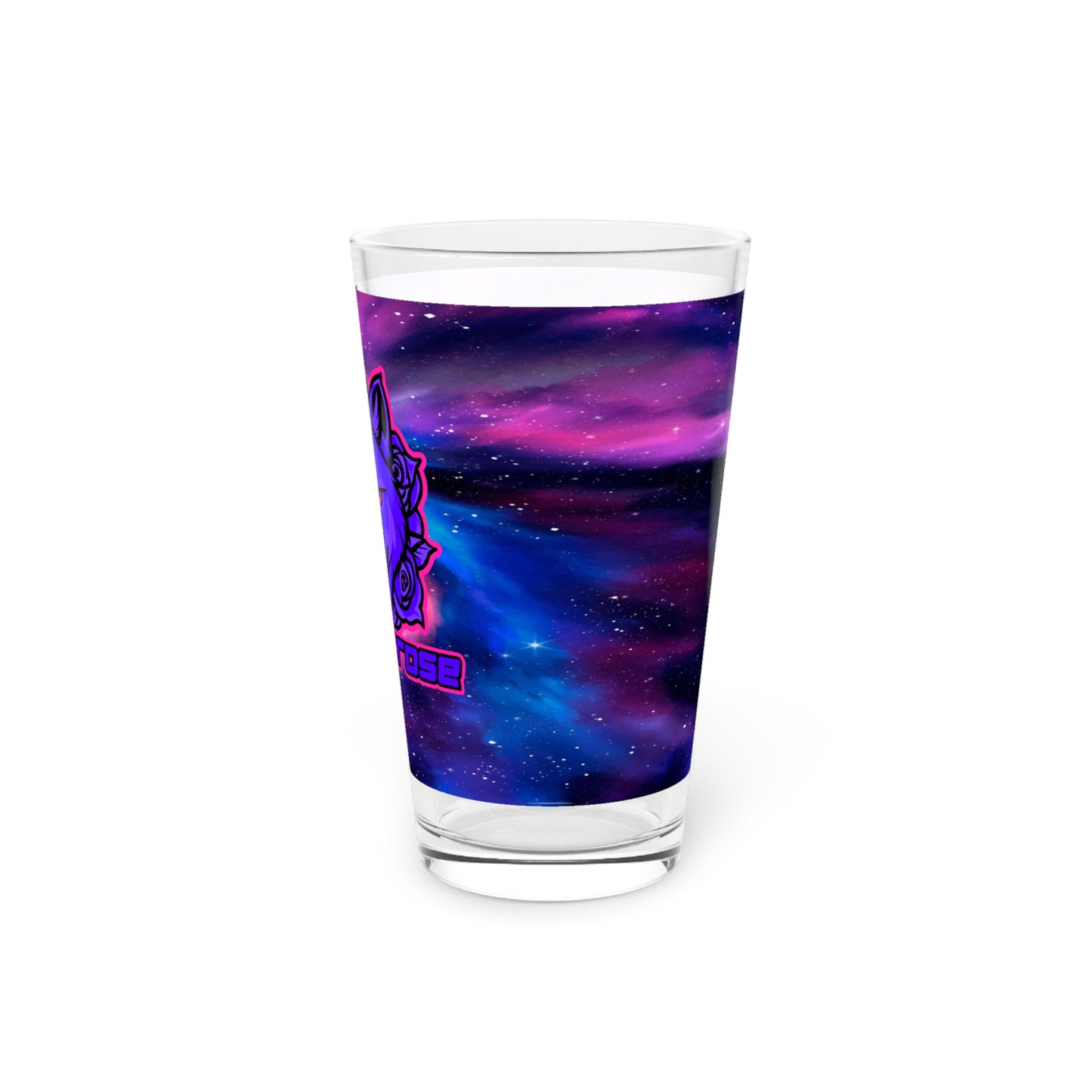 BadWolfRose Space Pint Glass, 16oz