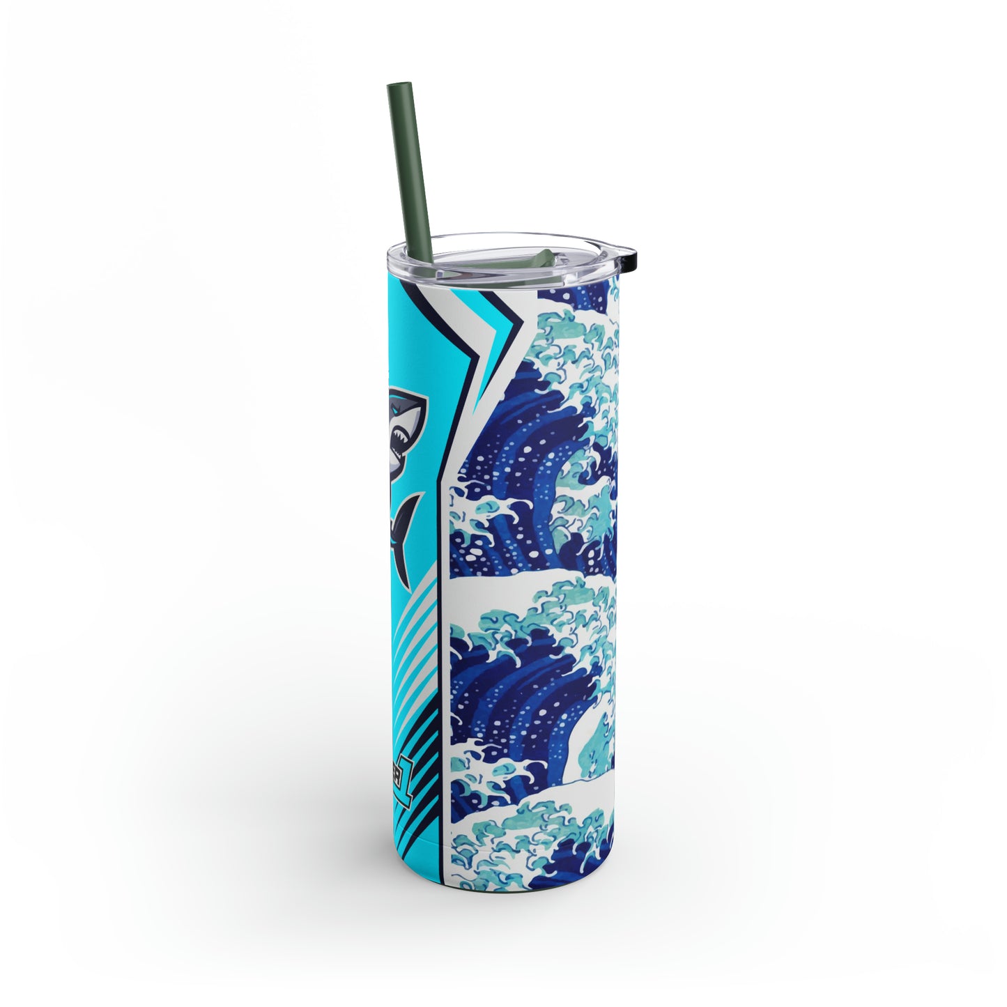 Casual Shark Skinny Matte Tumbler, 20oz