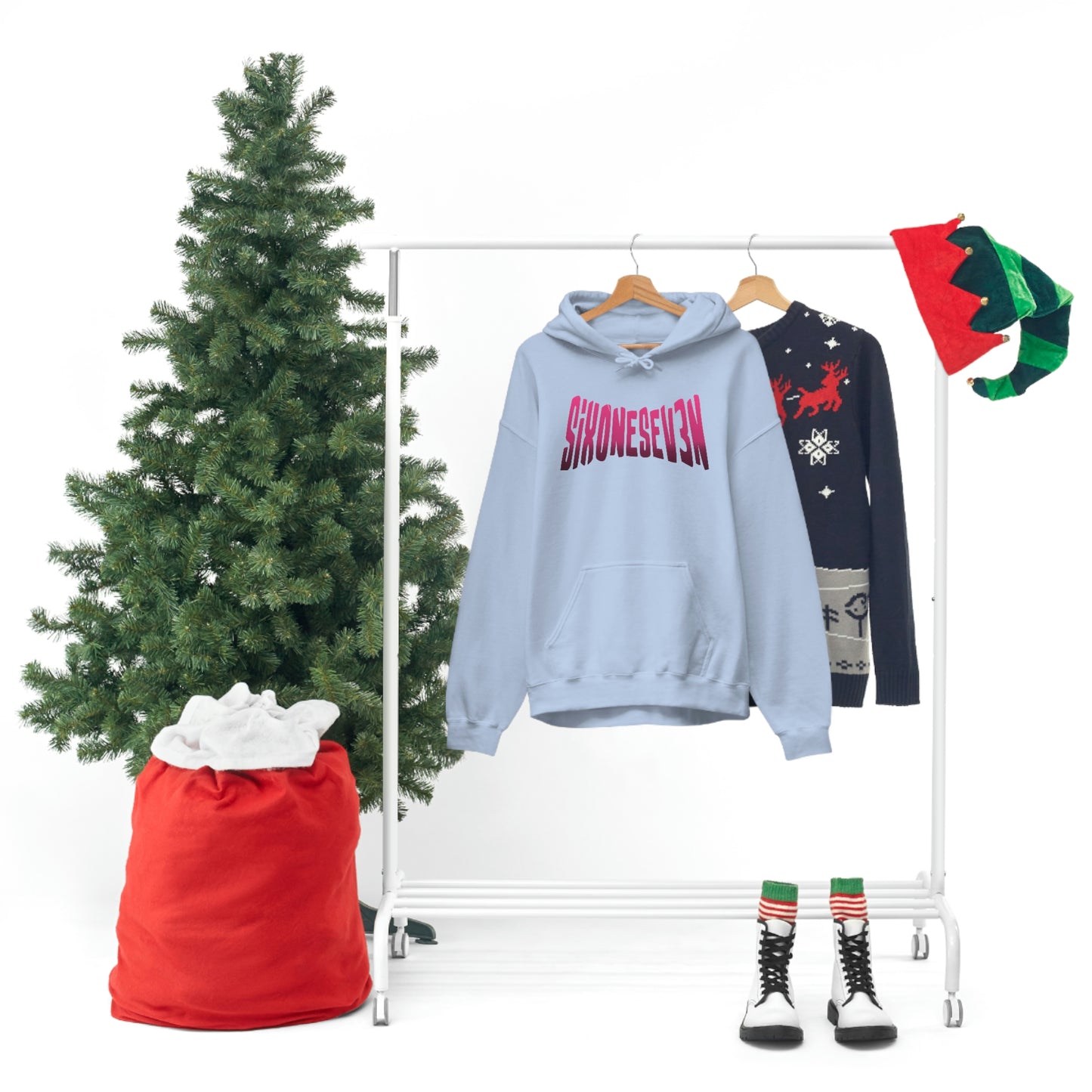 SixOneSev3n Text Unisex Hoodie