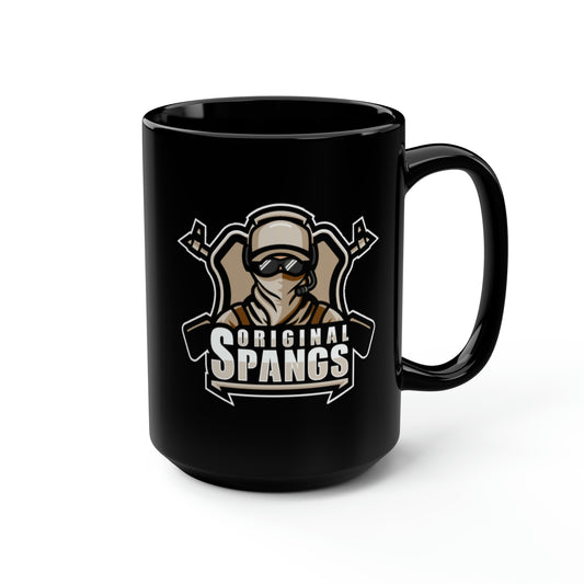 Spangs Black Mug, 15oz
