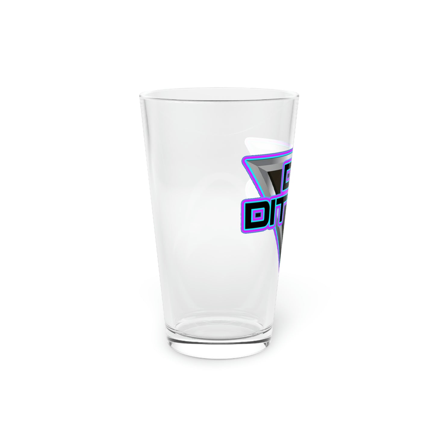 Dj Ditter Pint Glass, 16oz