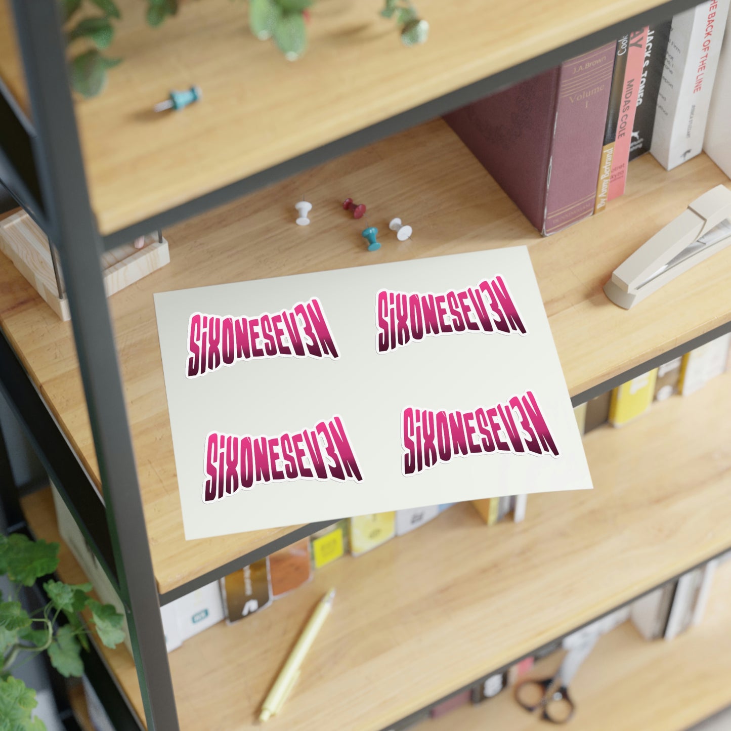 SixOneSev3n Text Sticker Sheets