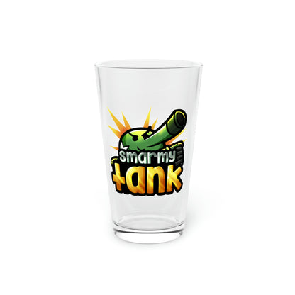 Smarmy Tank Pint Glass, 16oz