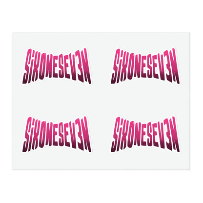 SixOneSev3n Text Sticker Sheets