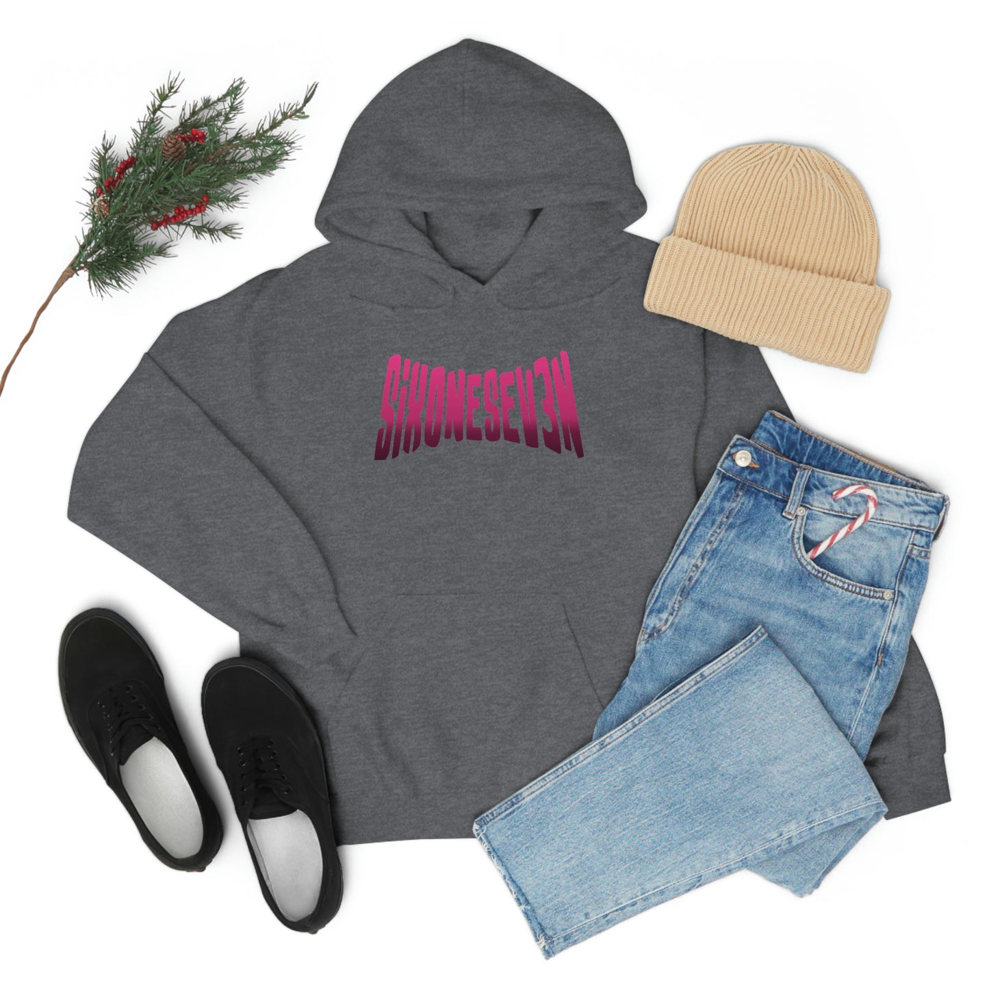 SixOneSev3n Text Unisex Hoodie