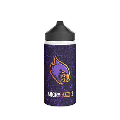 Angry Gaming Stainless Steel Water Bottle, Standard Lid