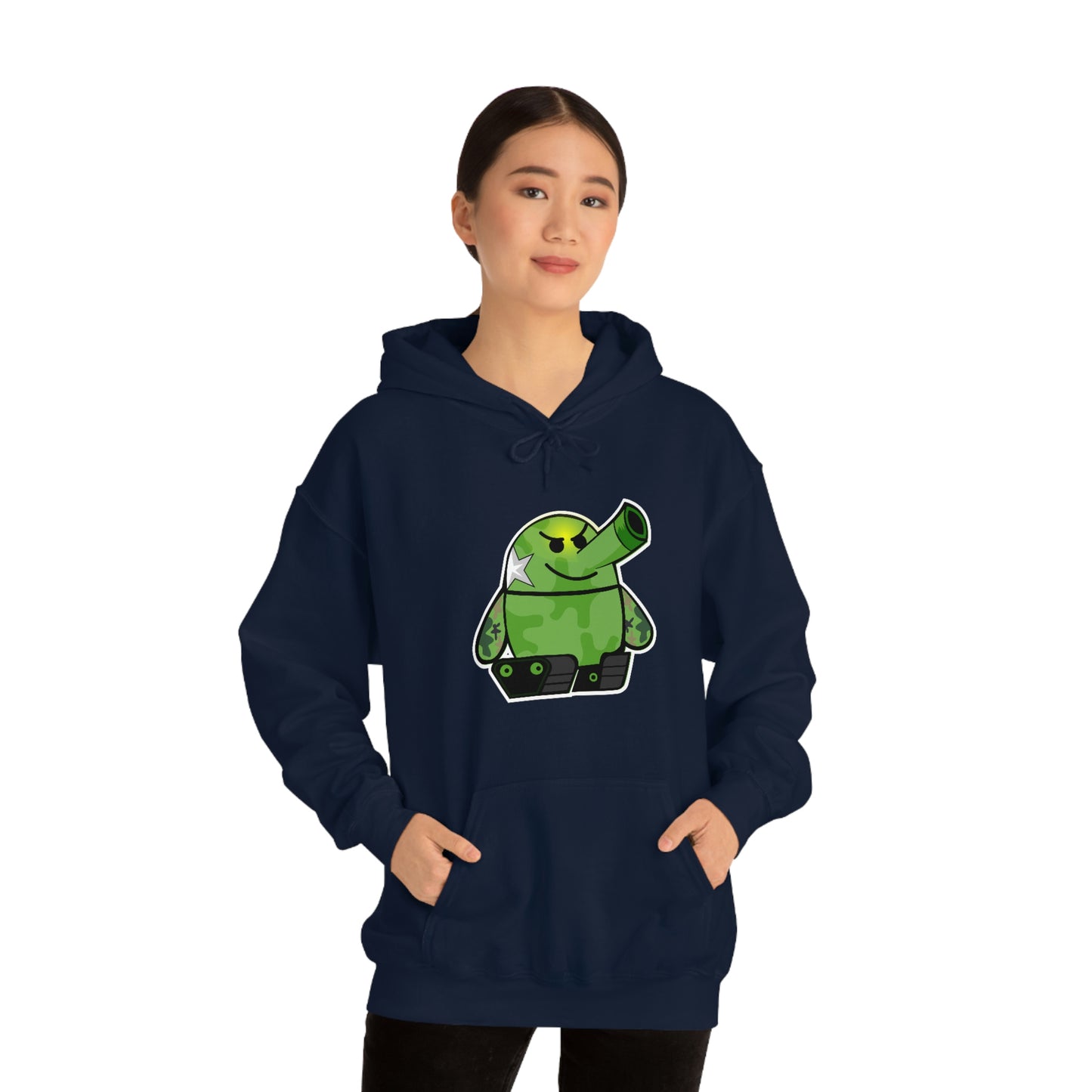 Smarmy Tank Cartoon Unisex Hoodie