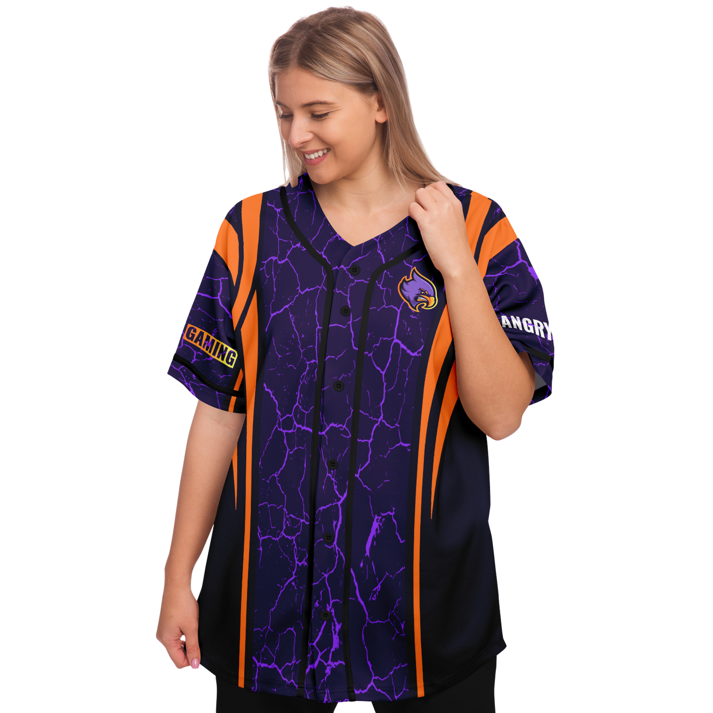 Angry Gaming Baseball Jersey